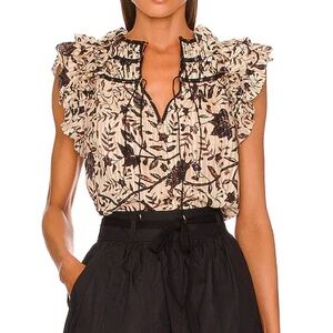 NWT Ulla Johnson Printed Blouse